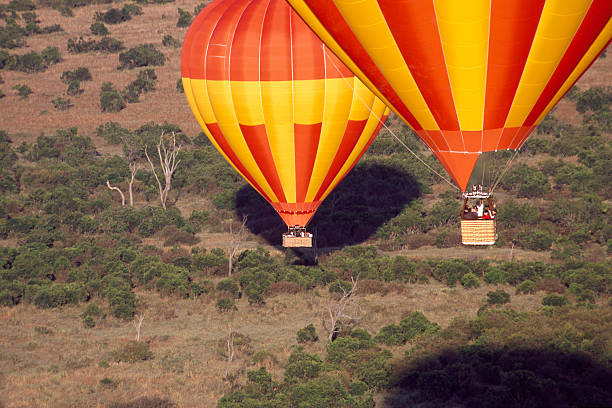 Kenya Masai mara hot air ballooning.